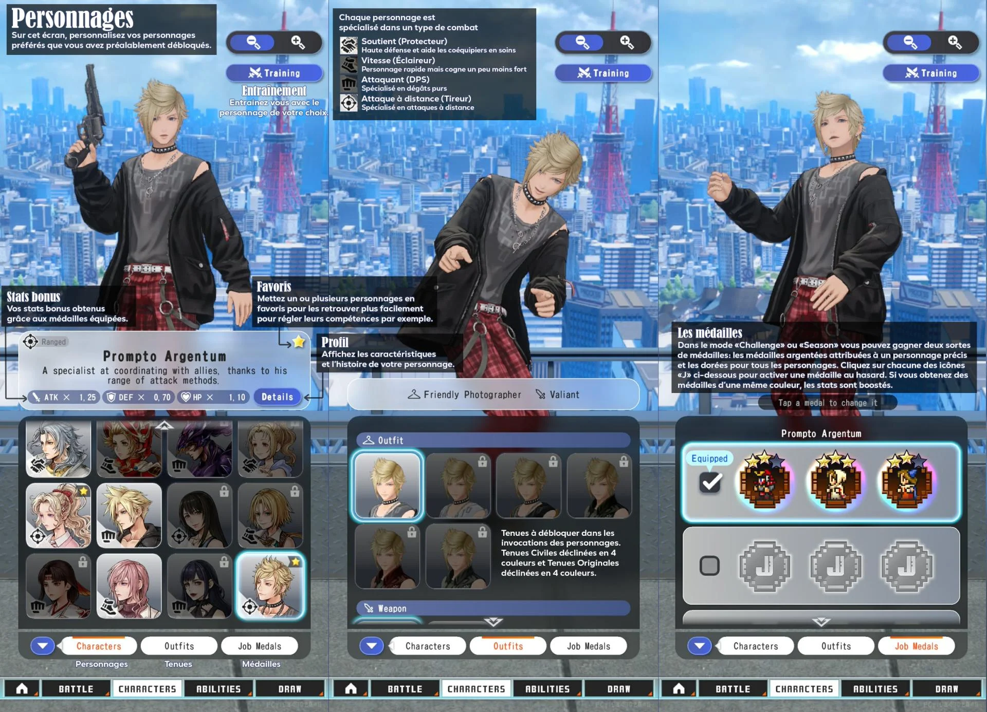 09 personnages