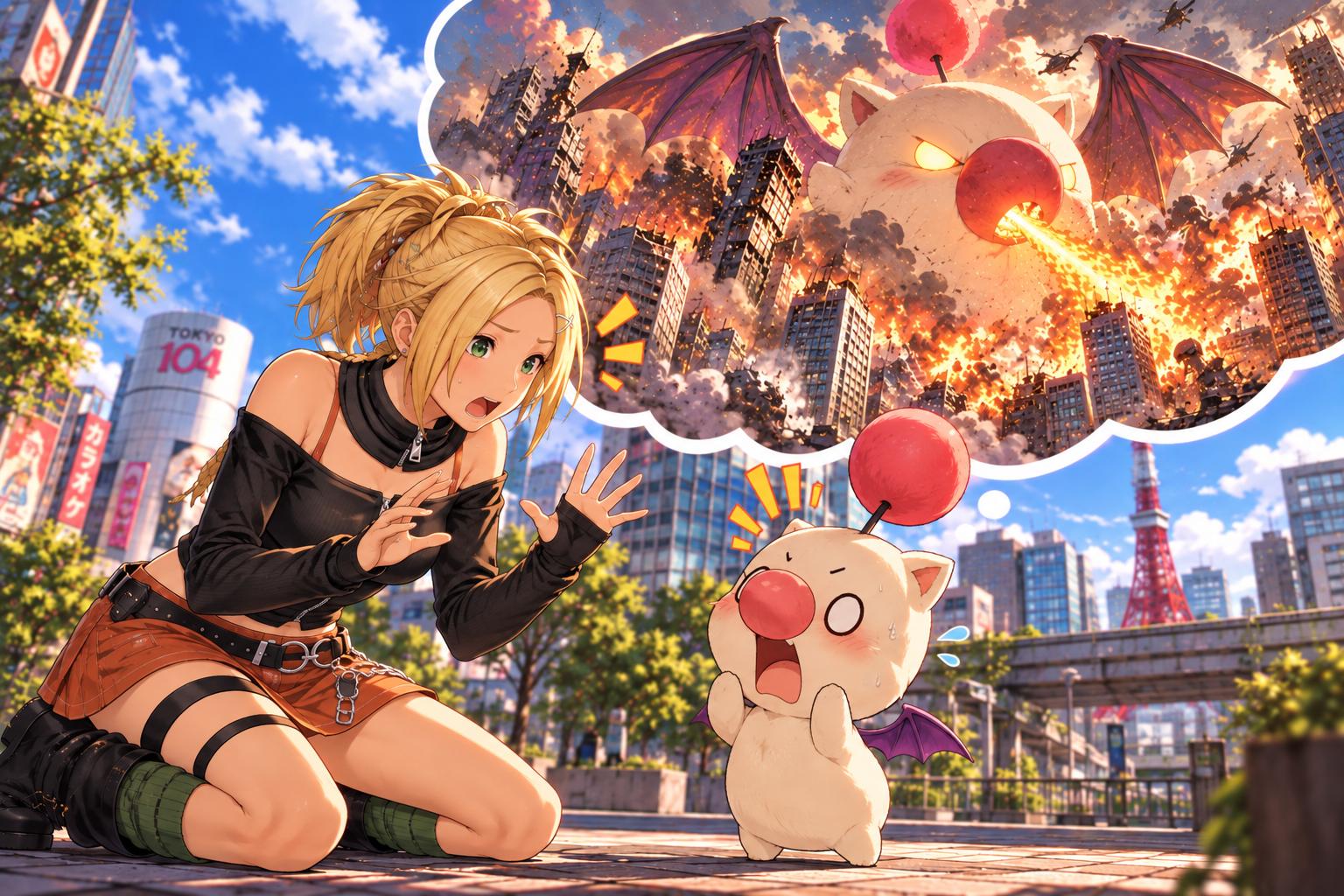 Final Fantasy Duellum Dissidia Rikku Mog